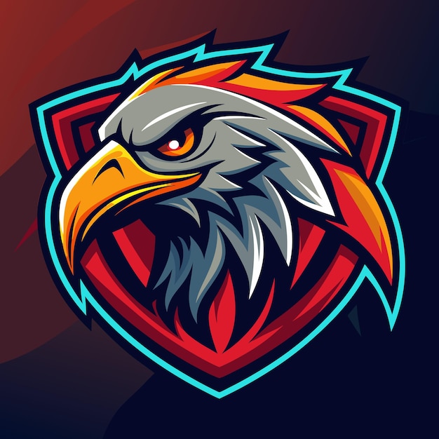 Fierce Eagle Mascot Logo Design