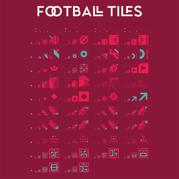 FIFA WORLD CUP 2022 Qatar Football Tiles