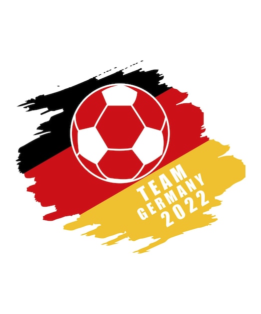 FIFA World Cup Qatar With Germany Flag 2022 Vector T-Shirt Design