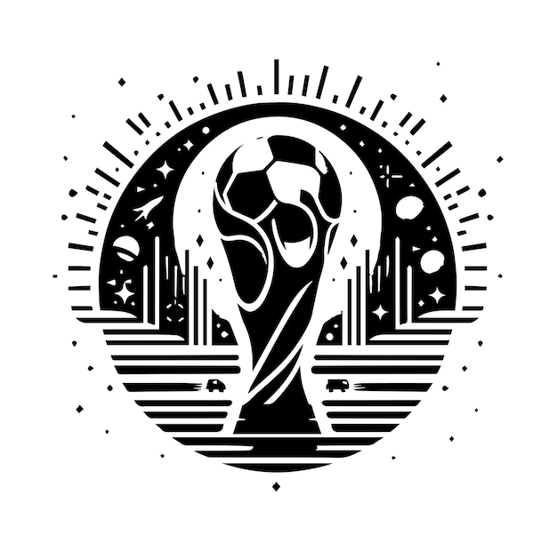 Vector fifa world cup trophy vector silhouette