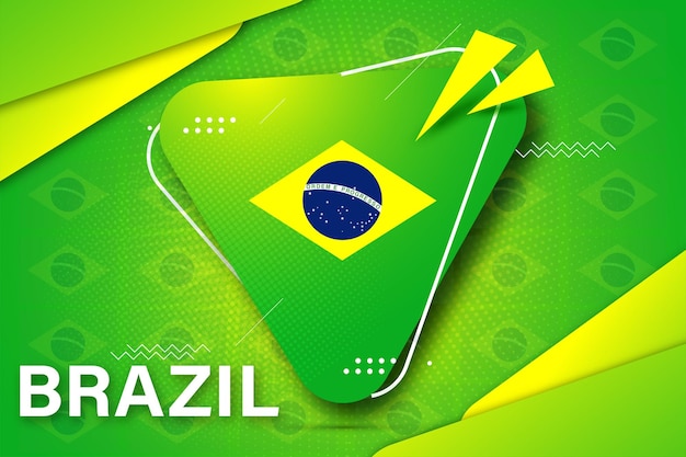 Fifa WorldCup 2022 Brazil football logo and background