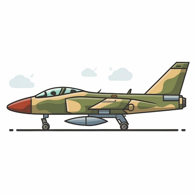 Vector fighter air plane vector illustration set