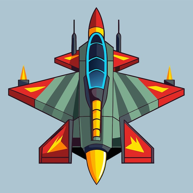 Fighter Aircraft Vector Design