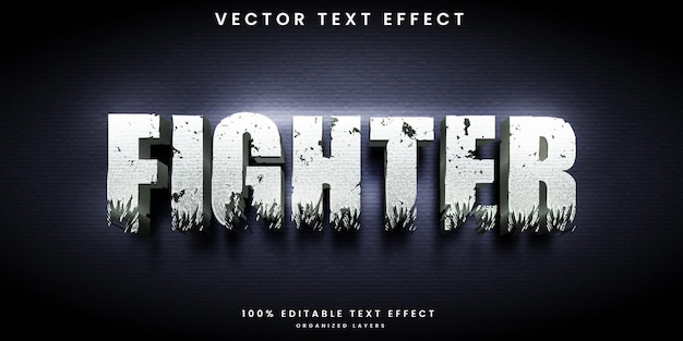 Fighter editable text effect