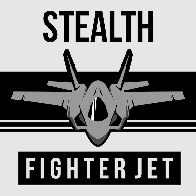 fighter jet aircraft military poster vector illustration