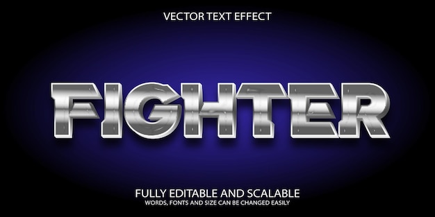 Fighter text effect