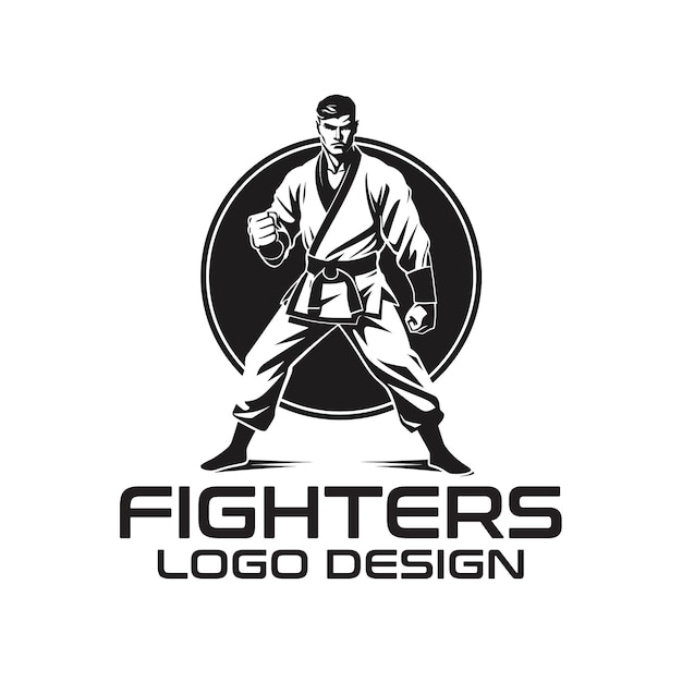 Fighters vector logo design