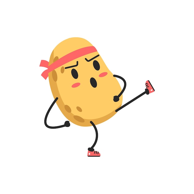 Fighting Potato Sticker