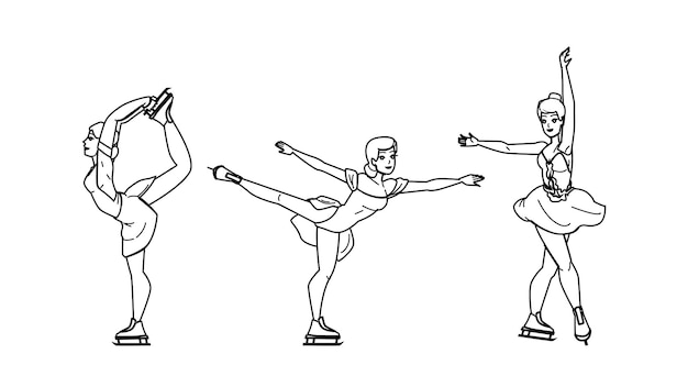 Figure skating vector