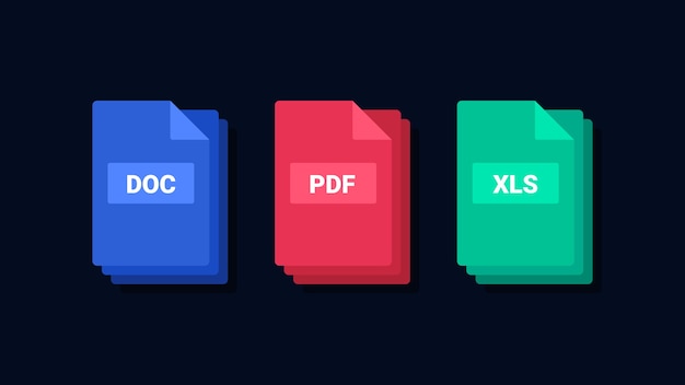 File format icons