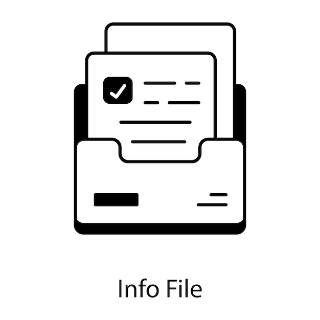 Files and Folders Linear Icon