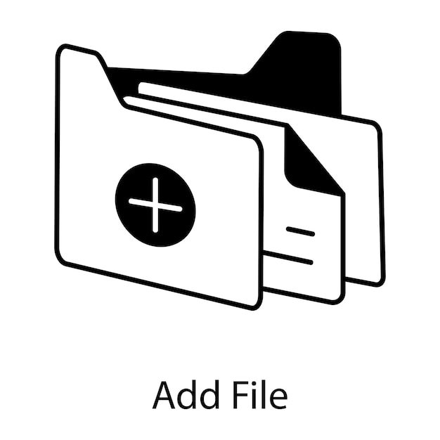 Files and Folders Linear Icon