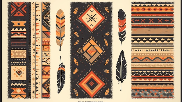 Filipino Anito patterns with ancestral spirit motifs