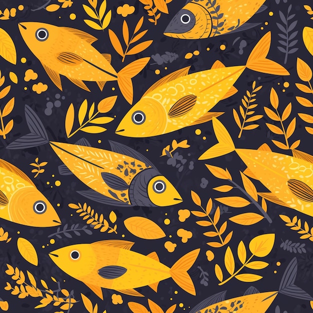 Vector filipino bangus patterns with milkfish motifs