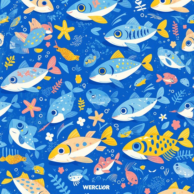 Vector filipino bangus patterns with milkfish motifs