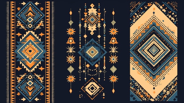 Filipino Gaddang patterns with beadwork designs