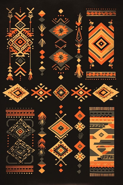 Filipino Gaddang patterns with beadwork designs