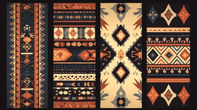 Filipino Sinag patterns with sunburst designs