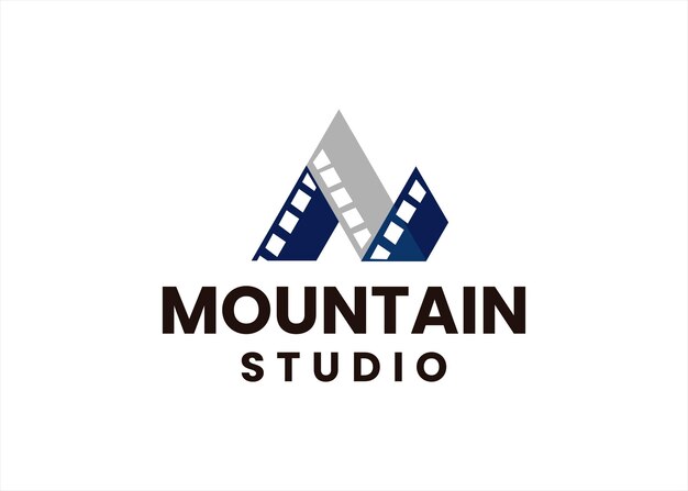 film cinema studio logo design nature landscape concept