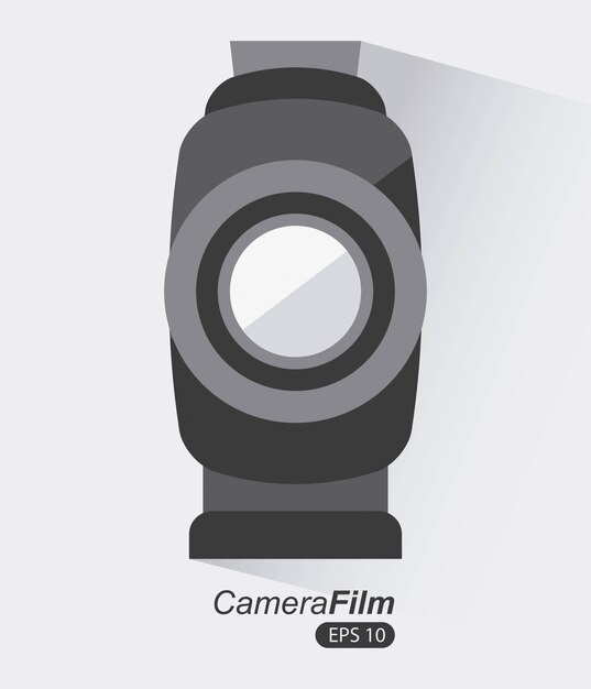 Film design over gray background vector illustration