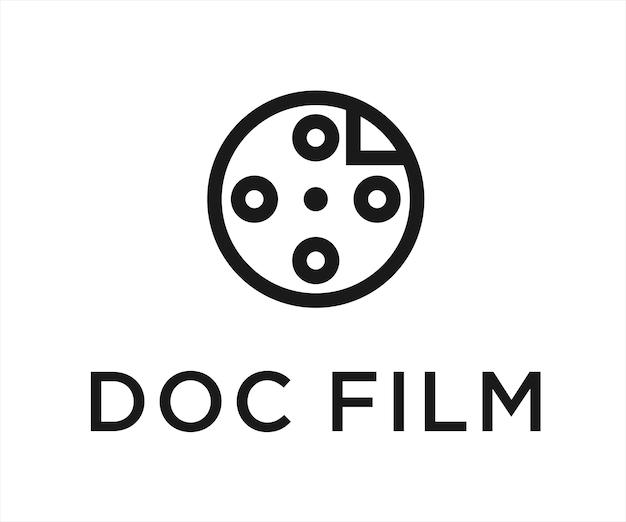 film document logo design vector illustration