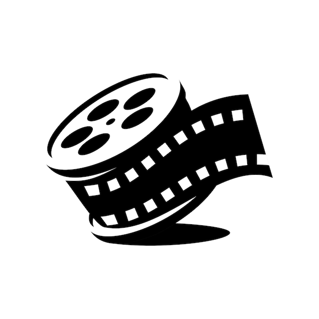 Film reel logo Cinema logo vector