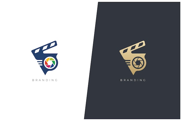 Film Studio Multimedia Production Vector Logo Concept