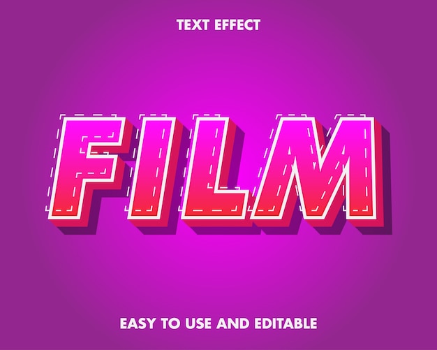 Film Text Effect.