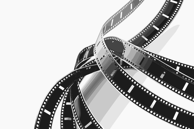 Vector filmstrip set illustration vector