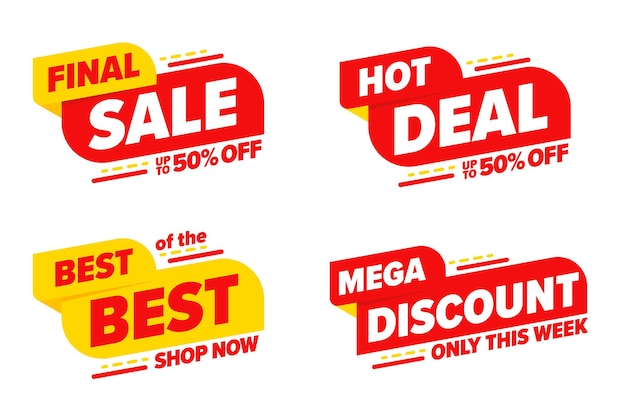 Final sale hot deal mega discount limited time template set.