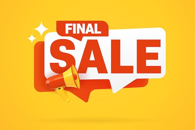 Final sale sticker template for promotion