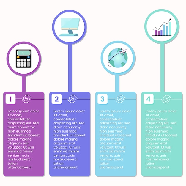 Finance and accounting themed business infographic template