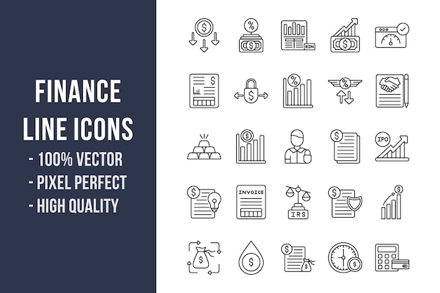 Finance Line Icons