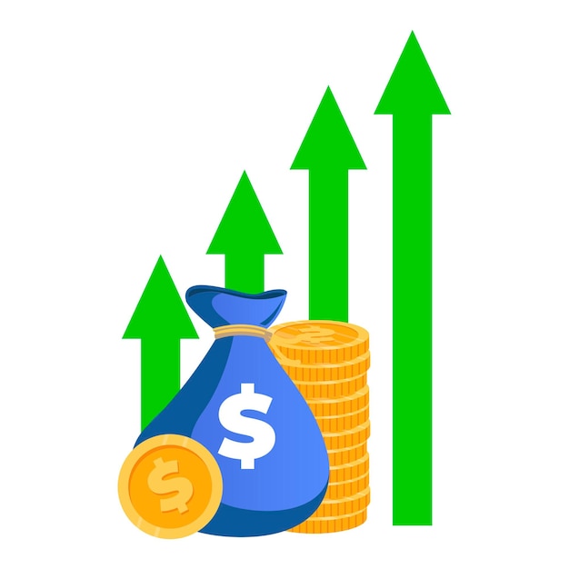 Finance raise growth capital Vector financial interest