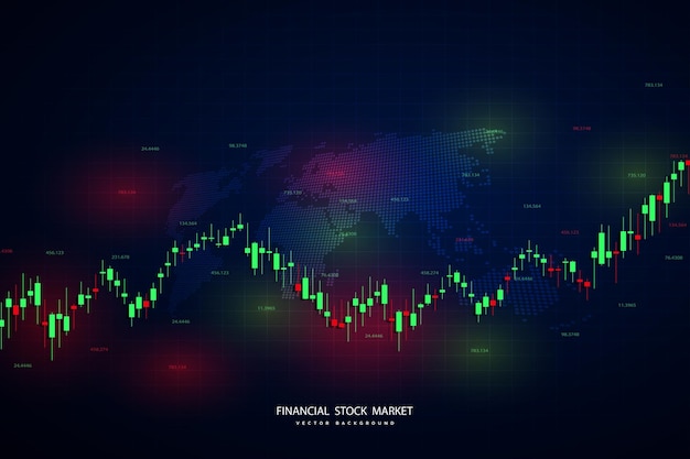 Finance statistics and data Analytics Stock exchange market investment finance and trading Trading platform Perfect for web design banner and presentation Vector illustration