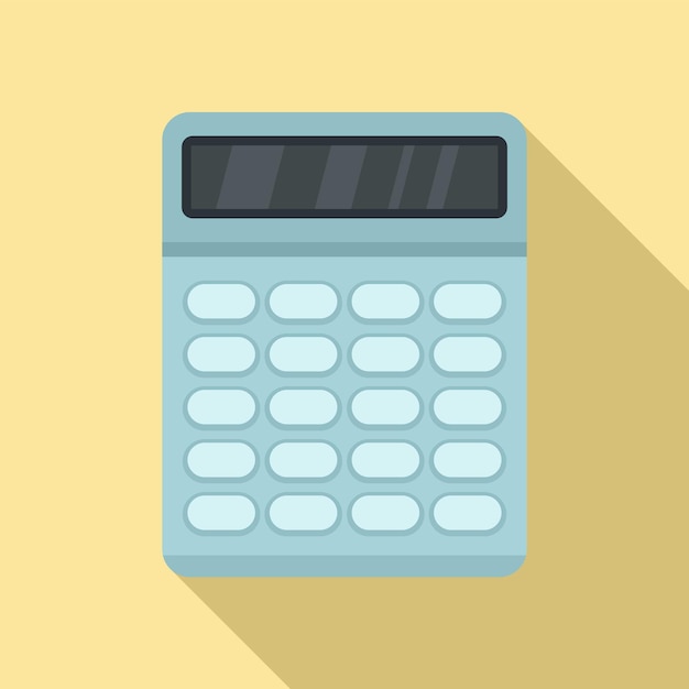 Financial calculator icon Flat illustration of Financial calculator vector icon for web design