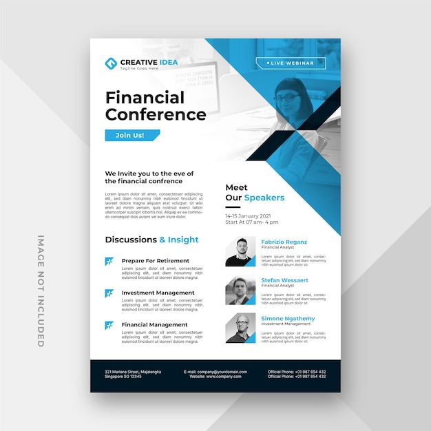 Financial Conference Flyer Template