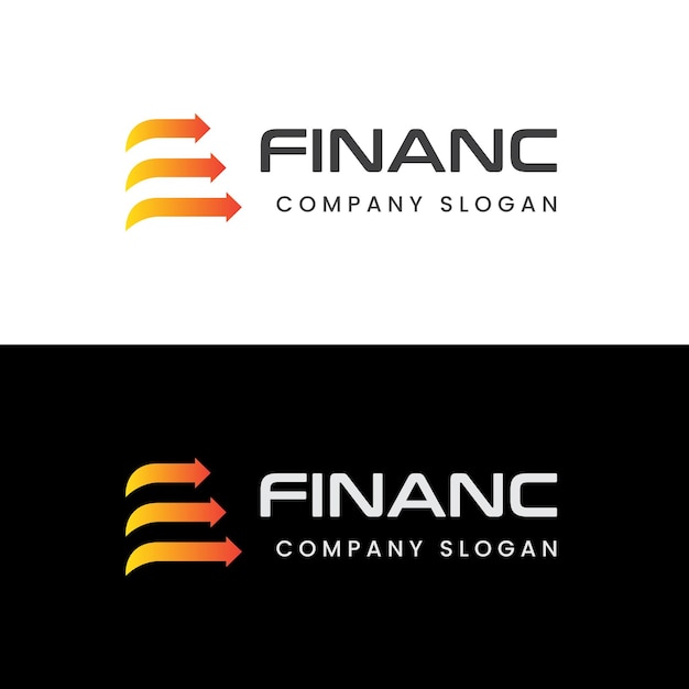 financial growth up logo icon design with E letter vector