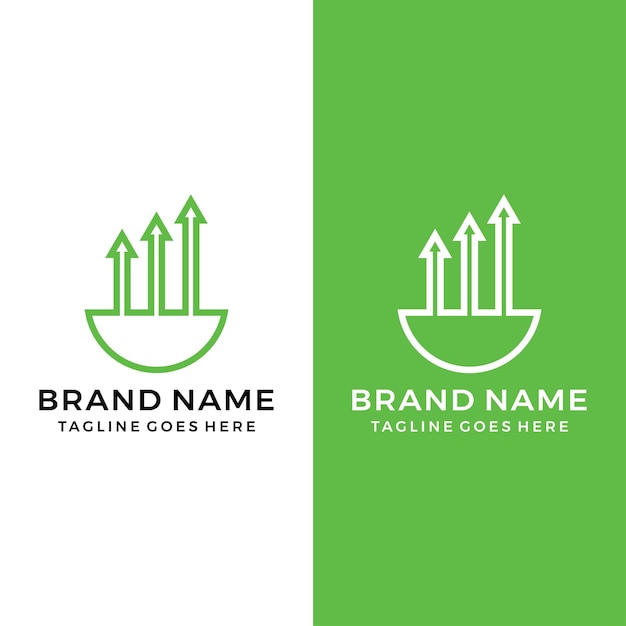 Financial and investment logo icon vector template