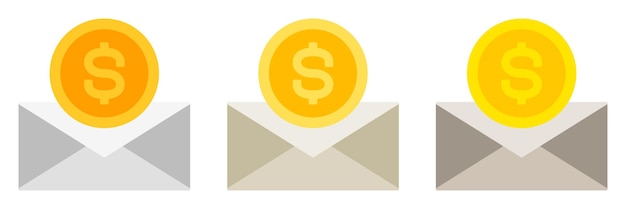 Financial Mail in flat style isolated