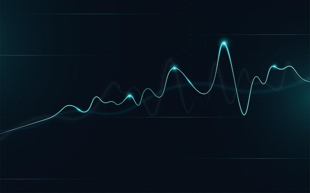 Financial stock market graph on stock market investment trading, Bullish point, Bearish point. trend of graph for business idea and all art work design. vector illustration.