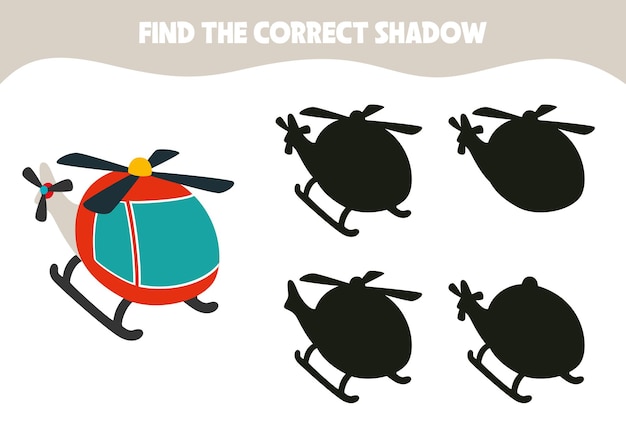 Find The Correct Shadow Activity