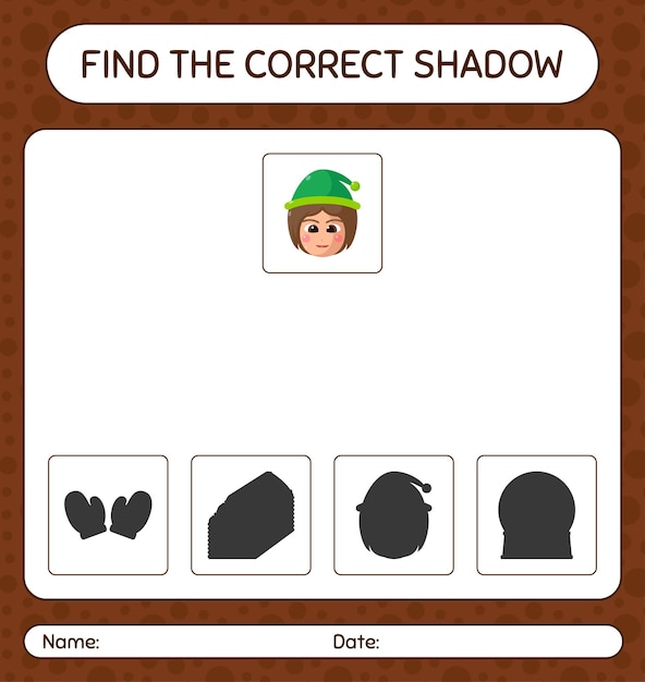 Find the correct shadows game with namaobjek. . worksheet for preschool kids, kids activity sheet