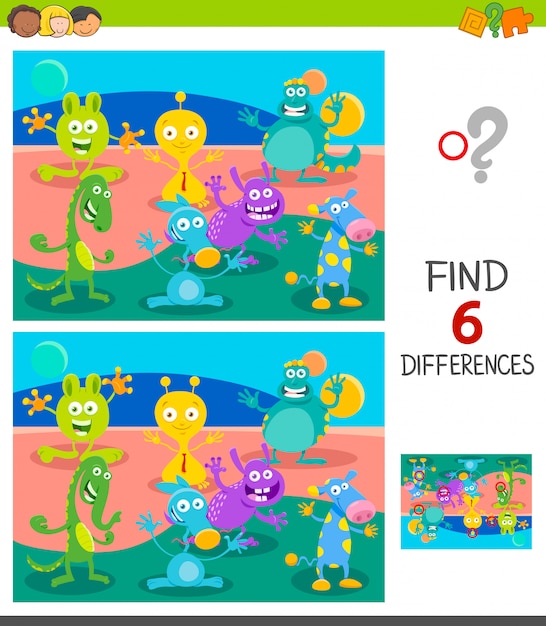 Find Differences Educational Game for Children