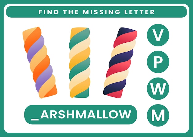 Find missing letter worksheet for kids