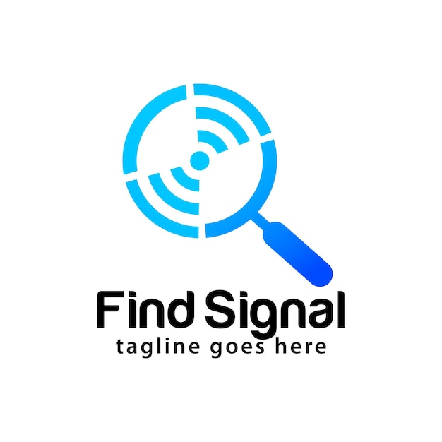 Find signal logo design template