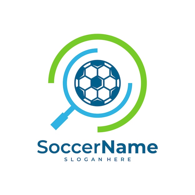 Find Soccer logo template Football Find logo design vector