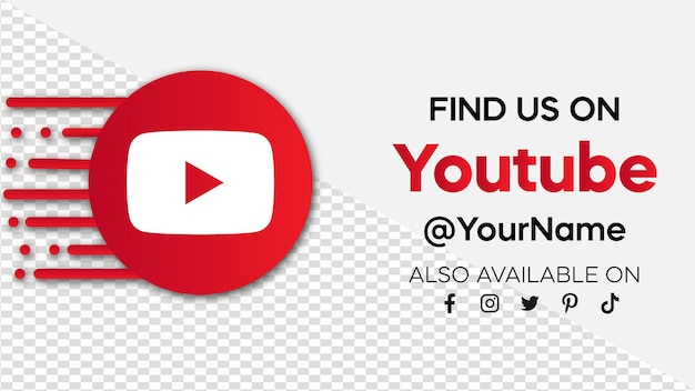 Vector find youtube banner