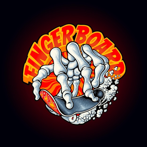 fingerboard logo illustration