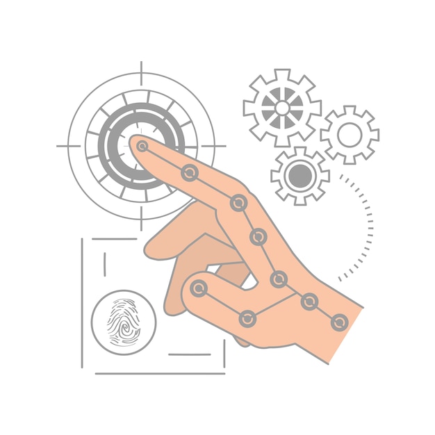 fingerprint authentication digital technology connection 